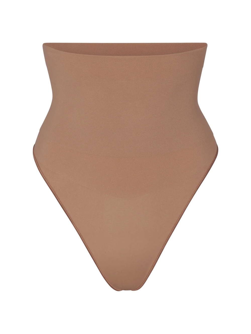 Skims CORE CONTROL HIGH-WAISTED THONG in color SIENNA